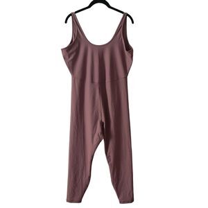 Old Navy XL Jumpsuit One Piece Activewear Power Soft Scoop Neck Purple